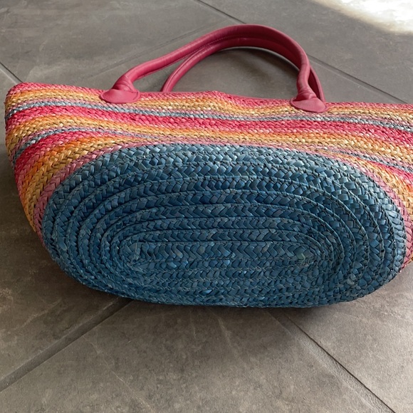 Sonya Rykiel straw beach basket pink - Picture 6 of 10